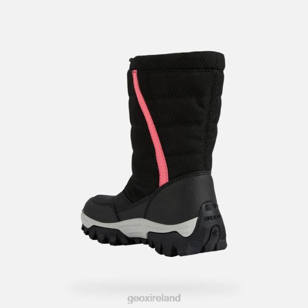 Geox 0ZTB1155 Black/Fuchsia Himalaya Abx Junior
