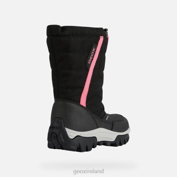 Geox 0ZTB1155 Black/Fuchsia Himalaya Abx Junior