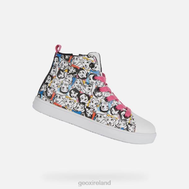 Geox 0ZTB1145 White/Black Kathe Girl