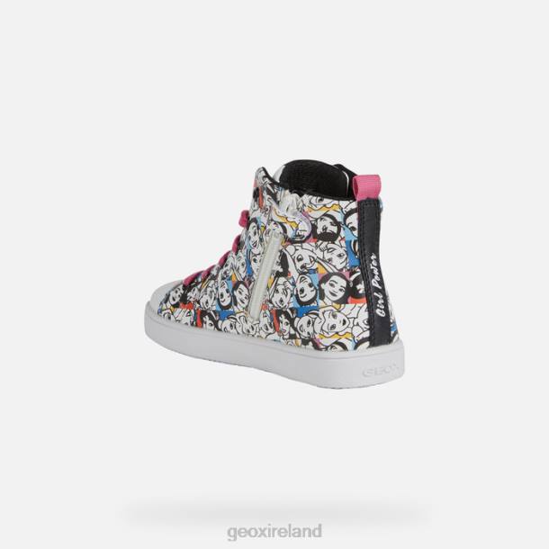 Geox 0ZTB1145 White/Black Kathe Girl