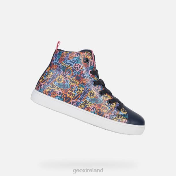 Geox 0ZTB1146 Navy/Fuchsia Kathe Girl