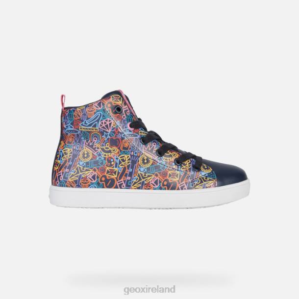 Geox 0ZTB1146 Navy/Fuchsia Kathe Girl