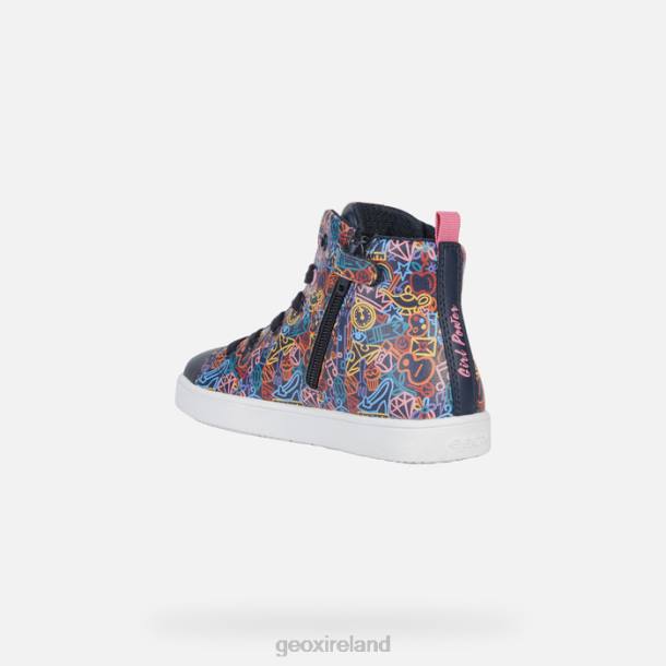 Geox 0ZTB1146 Navy/Fuchsia Kathe Girl