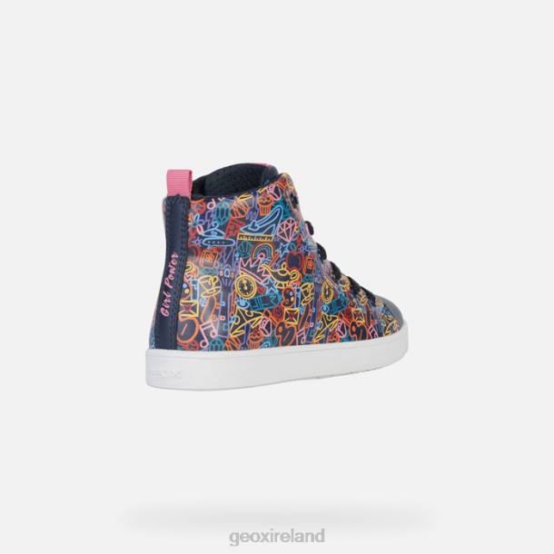 Geox 0ZTB1146 Navy/Fuchsia Kathe Girl