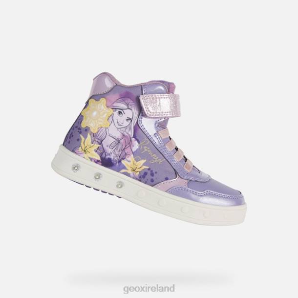 Geox 0ZTB1173 Lilac/Yellow Skylin Girl