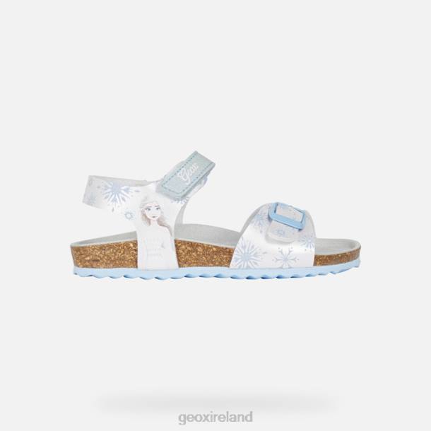 Geox 0ZTB1236 White/Sky Adriel Girl