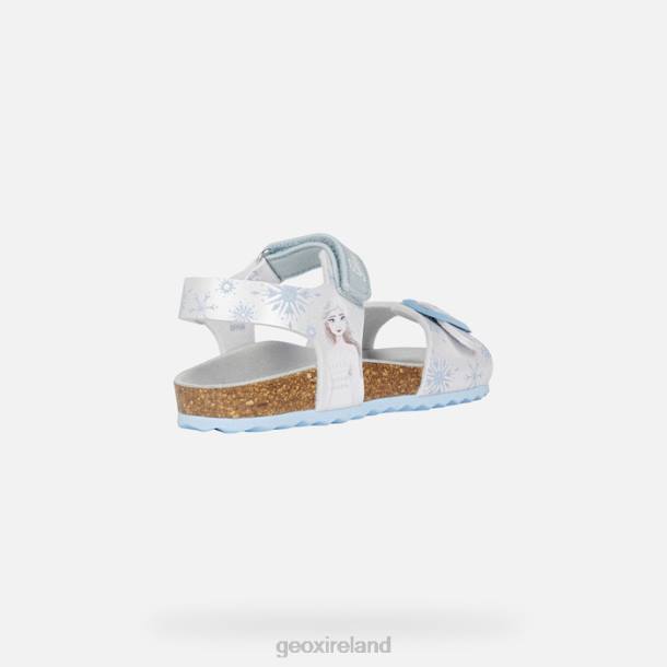Geox 0ZTB1236 White/Sky Adriel Girl