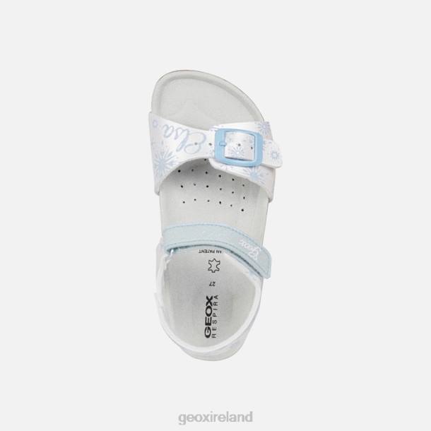 Geox 0ZTB1236 White/Sky Adriel Girl