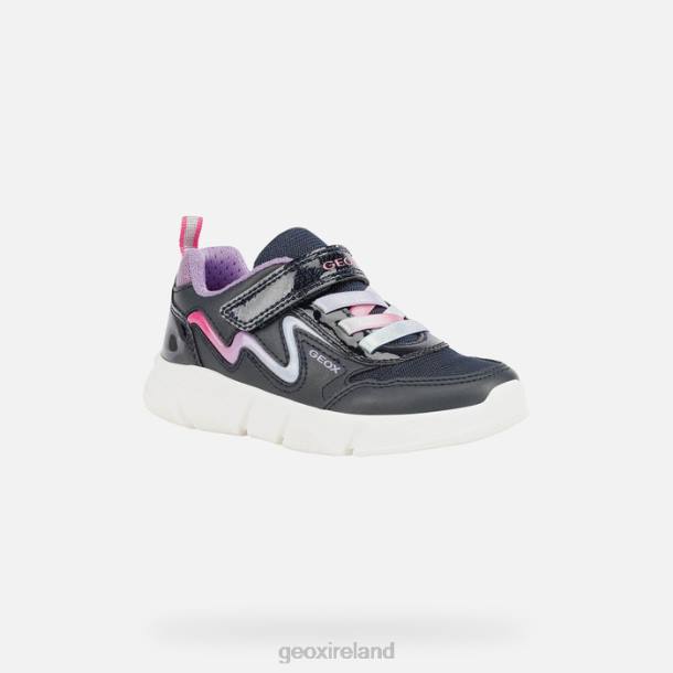 Geox 0ZTB1119 Navy/Orchid Aril Girl