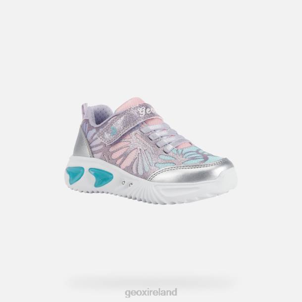 Geox 0ZTB1175 Silver/Lilac Assister Girl