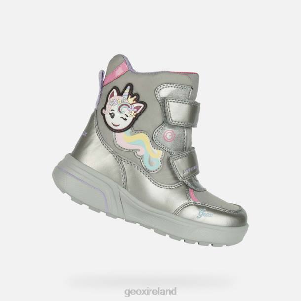 Geox 0ZTB1186 Dark Silver/Fuchsia Sveggen Abx Girl