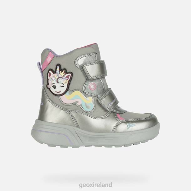 Geox 0ZTB1186 Dark Silver/Fuchsia Sveggen Abx Girl