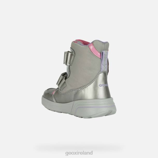 Geox 0ZTB1186 Dark Silver/Fuchsia Sveggen Abx Girl