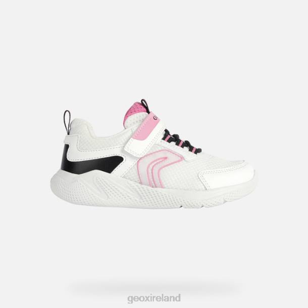 Geox 0ZTB1898 White/Fuchsia Sprintye Girl