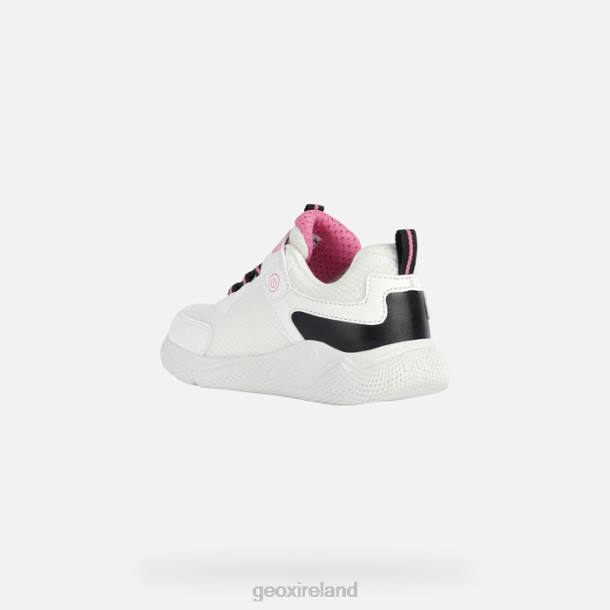 Geox 0ZTB1898 White/Fuchsia Sprintye Girl