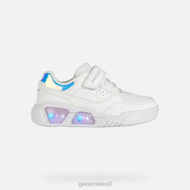 Geox 0ZTB1910 White/Lilac Illuminus Junior
