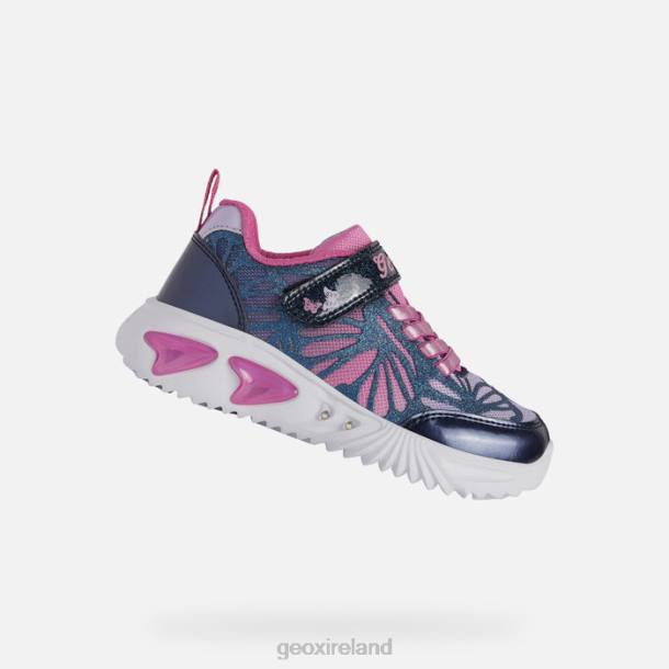 Geox 0ZTB993 Navy/Fuchsia Assister Girl