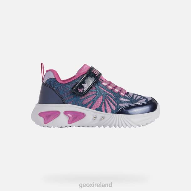 Geox 0ZTB993 Navy/Fuchsia Assister Girl