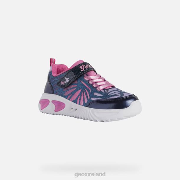 Geox 0ZTB993 Navy/Fuchsia Assister Girl