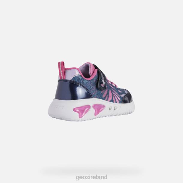 Geox 0ZTB993 Navy/Fuchsia Assister Girl