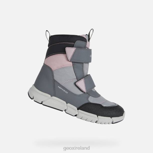 Geox 0ZTB1041 Grey/Pink Flexyper Abx Junior