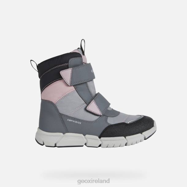 Geox 0ZTB1041 Grey/Pink Flexyper Abx Junior