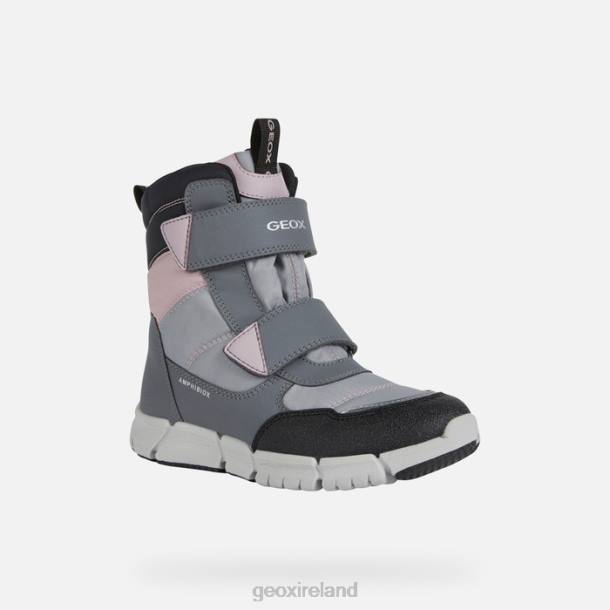 Geox 0ZTB1041 Grey/Pink Flexyper Abx Junior