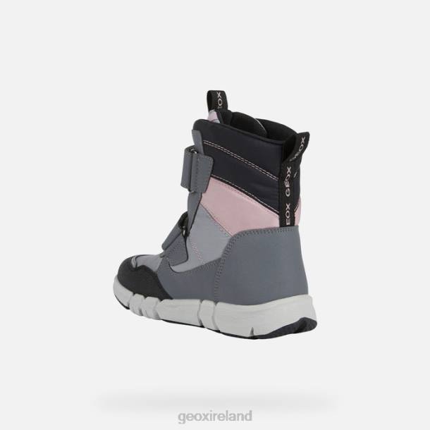 Geox 0ZTB1041 Grey/Pink Flexyper Abx Junior