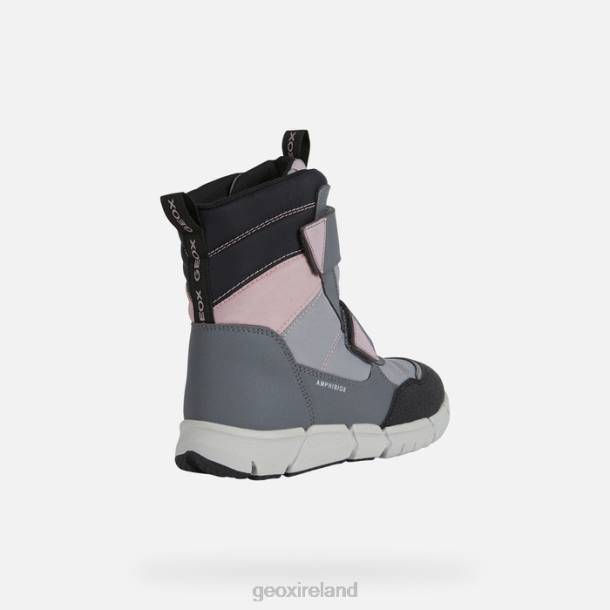 Geox 0ZTB1041 Grey/Pink Flexyper Abx Junior