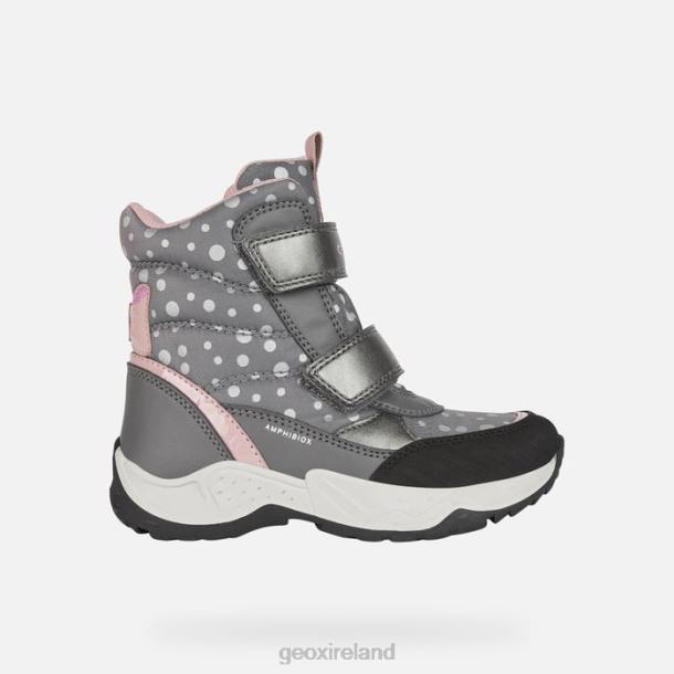 Geox 0ZTB1111 Dark Grey/Rose Sentiero Abx Girl