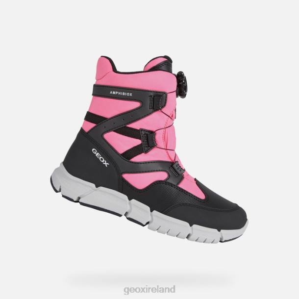 Geox 0ZTB1179 Black/Fluo Fuchsia Flexyper Abx Girl