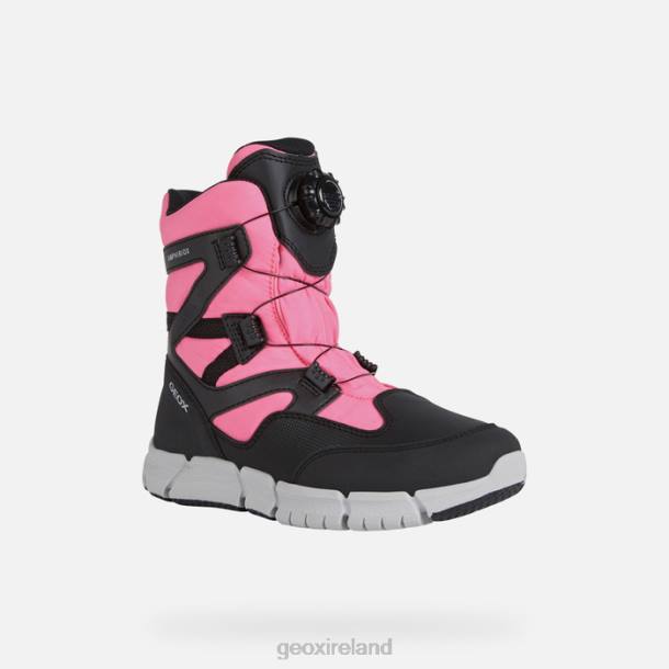 Geox 0ZTB1179 Black/Fluo Fuchsia Flexyper Abx Girl
