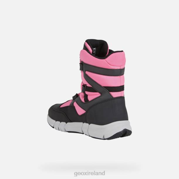Geox 0ZTB1179 Black/Fluo Fuchsia Flexyper Abx Girl