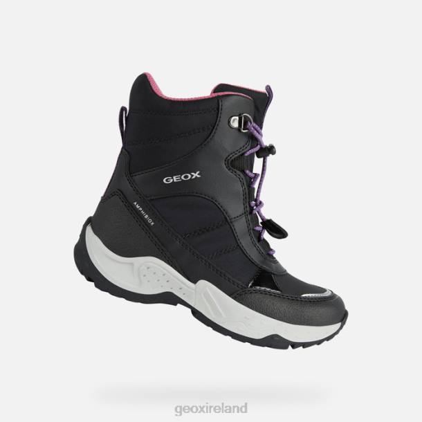 Geox 0ZTB7 Black/Fuchsia Sentiero Abx Girl