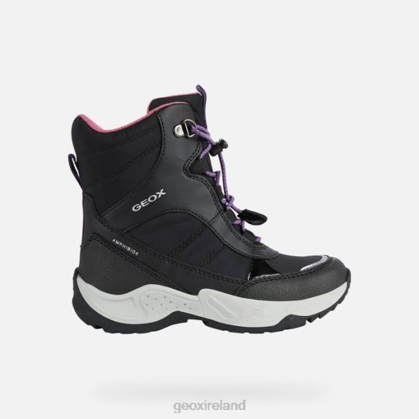 Geox 0ZTB7 Black/Fuchsia Sentiero Abx Girl
