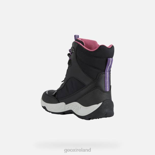 Geox 0ZTB7 Black/Fuchsia Sentiero Abx Girl