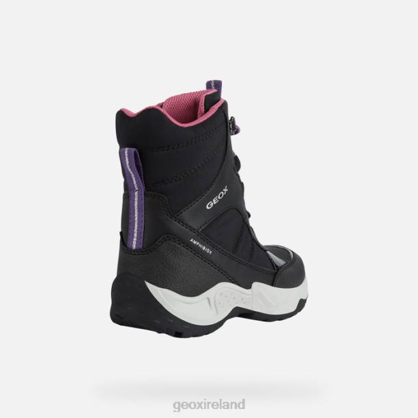 Geox 0ZTB7 Black/Fuchsia Sentiero Abx Girl