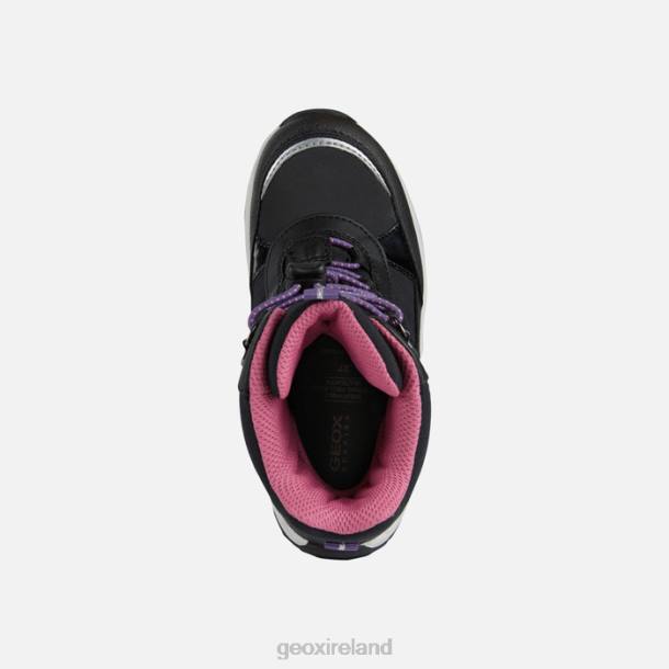 Geox 0ZTB7 Black/Fuchsia Sentiero Abx Girl