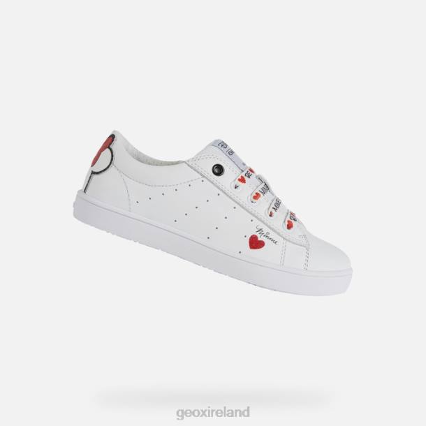 Geox 0ZTB1233 White/Red Kathe Girl