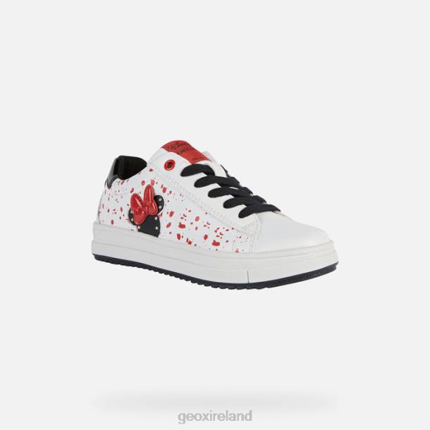 Geox 0ZTB1235 White/Black Rebecca Girl