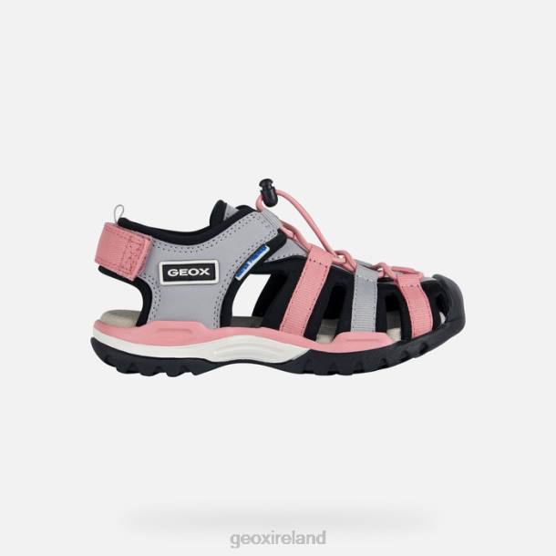 Geox 0ZTB1010 Grey/Black Borealis Girl
