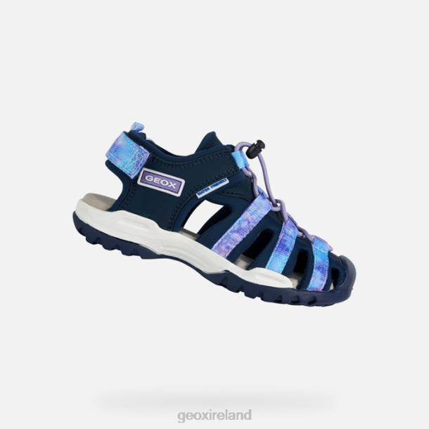 Geox 0ZTB1011 Navy/Violet Borealis Girl