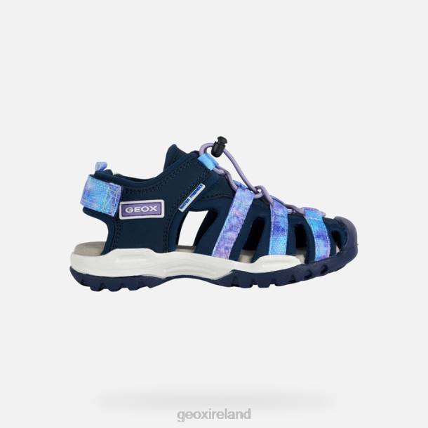 Geox 0ZTB1011 Navy/Violet Borealis Girl