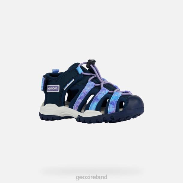 Geox 0ZTB1011 Navy/Violet Borealis Girl