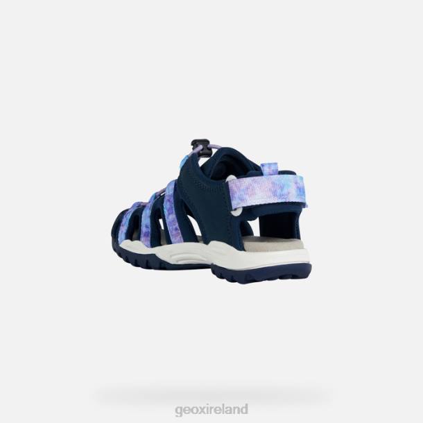 Geox 0ZTB1011 Navy/Violet Borealis Girl