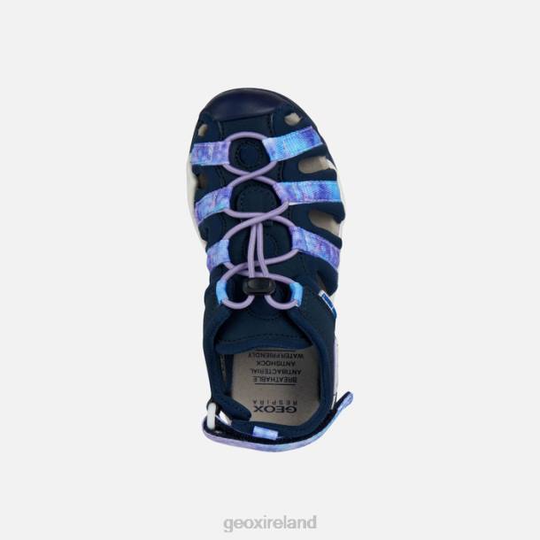 Geox 0ZTB1011 Navy/Violet Borealis Girl