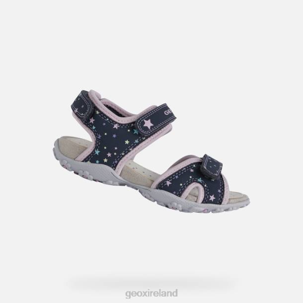 Geox 0ZTB1039 Navy/Pink Roxanne Girl