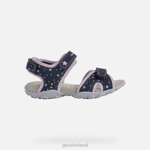 Geox 0ZTB1039 Navy/Pink Roxanne Girl