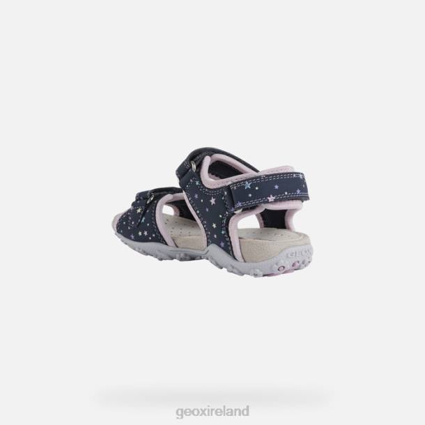 Geox 0ZTB1039 Navy/Pink Roxanne Girl