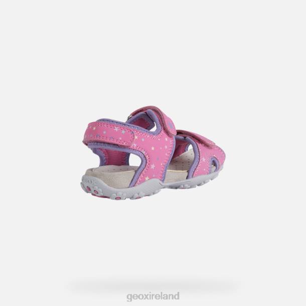Geox 0ZTB1040 Fuchsia/Lilac Roxanne Girl